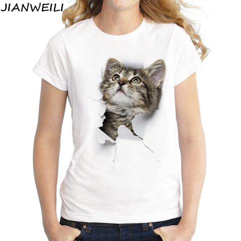 3D Cat T shirt