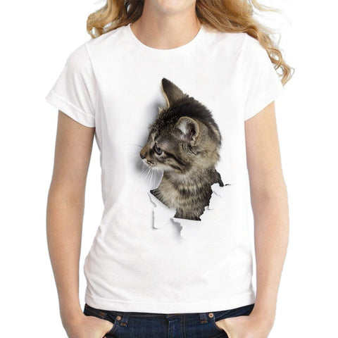 3D Cat T shirt