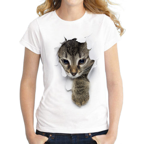 3D Cat T shirt